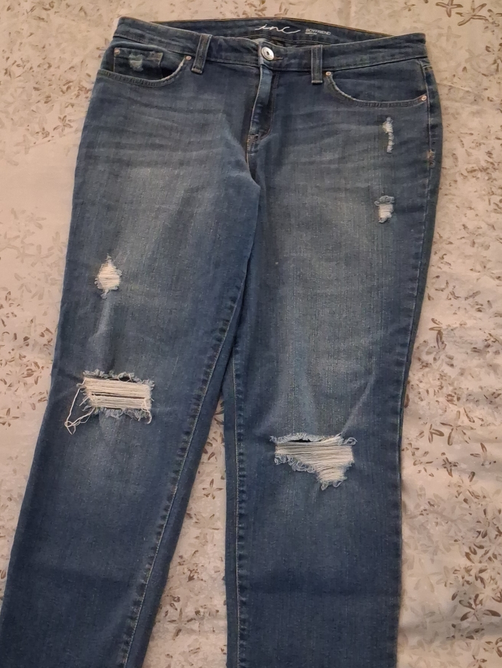 INC Distressed Women's Blue Jeans